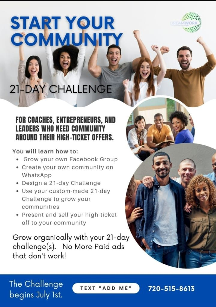 COMMUNITY STARTER 21-Day CHALLENGE